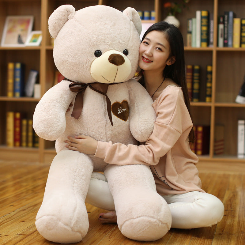 Giant Teddy Bear Plush with Ribbon Bow, 39 or 47 Inch Large Stuffed Bear