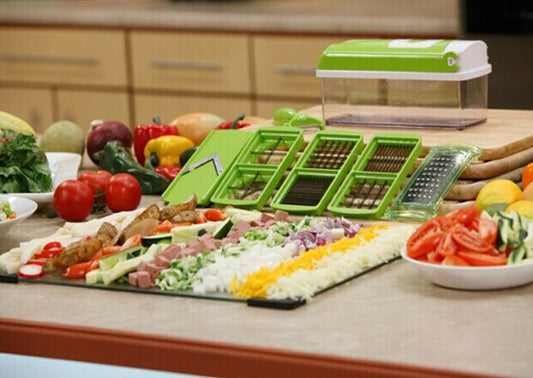 12-Piece Vegetable Chopper and Dicer Set with Stainless Steel Blades, photo 2