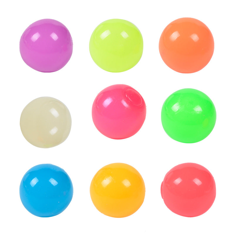 Glow in the Dark Sticky Balls for Ceiling and Walls, Squeeze Toy Set for Kids 7+