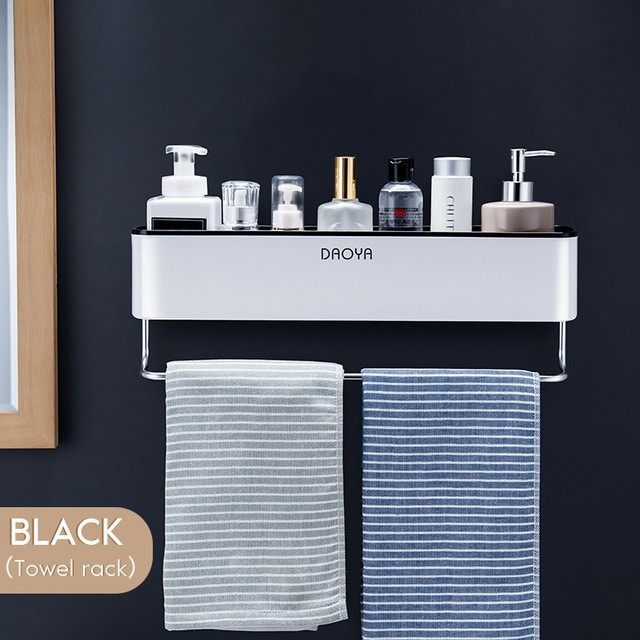 Suction Cup Shower Caddy Shelf, Wall Mount Bathroom Organizer for Shampoo and Toiletries
