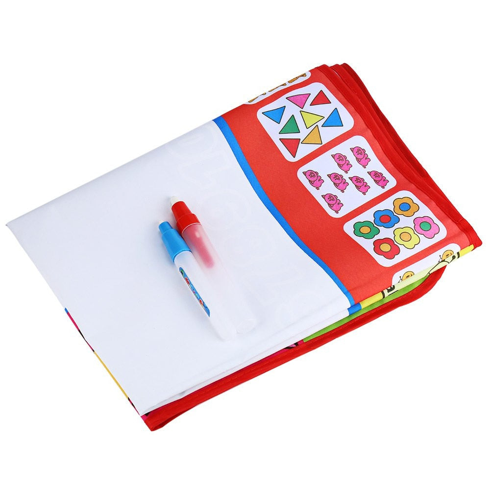 Water Doodle Mat for Toddlers, 31.5 x 23.6 in Mess-Free Drawing Mat with 2 Water Pens