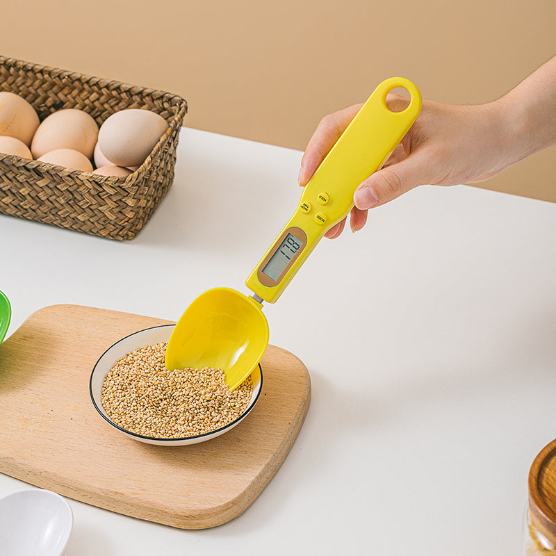 Digital Measuring Spoon Scale, 500 g Kitchen Scale with LCD Display, 0.1 g Resolution and Tare