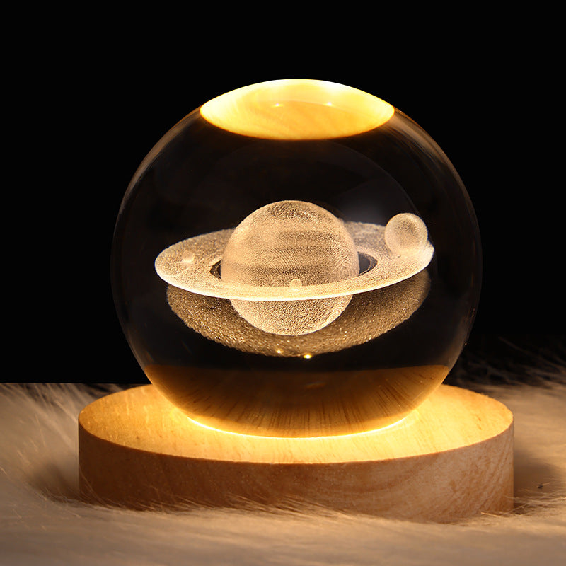 Crystal Ball Night Light with Wood Base, photo 15