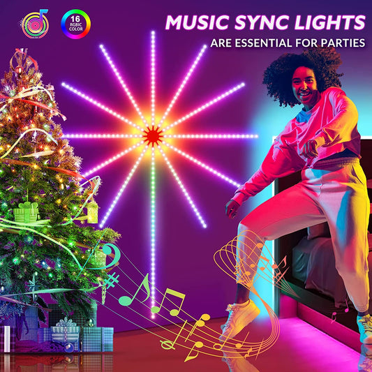 Firework LED Strip Lights with Music Sync, photo 2