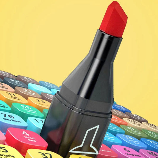 120 Color Dual-Tip Art Marker Set for Drawing, photo 2