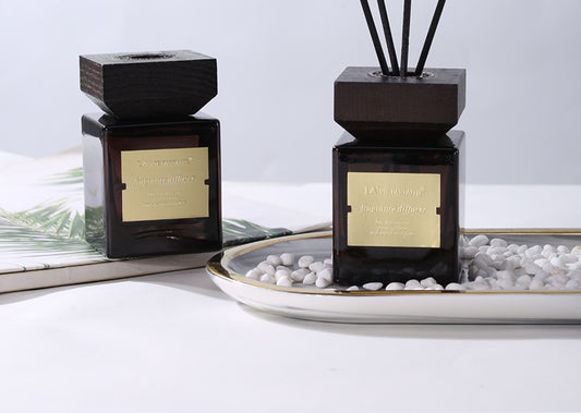 Hotel Style Reed Diffuser with Rattan Sticks and Wooden Lid, photo 2