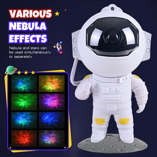 Astronaut Galaxy Star Projector Night Light with Nebula Effects and Remote Control, photo 2