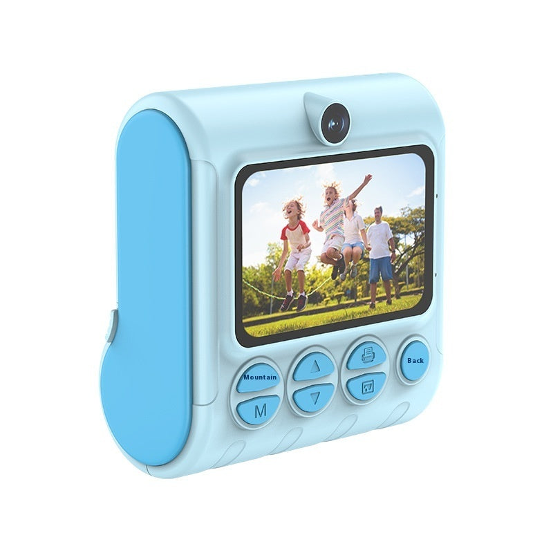 Kids Instant Print Camera with Dual Lenses, Rechargeable Thermal Photo Printing Camera
