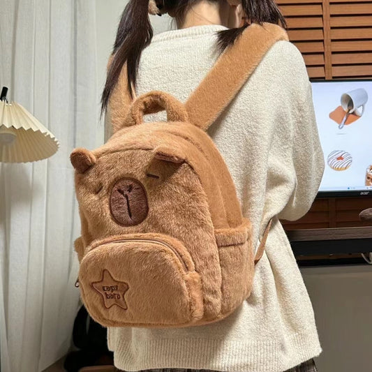 Capybara Plush Backpack and Crossbody Bag, photo 2