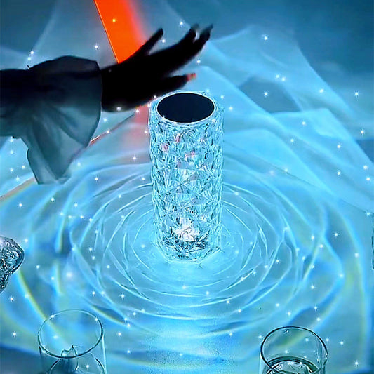 Crystal Rose Touch Lamp with 16 Colors and Remote, photo 2