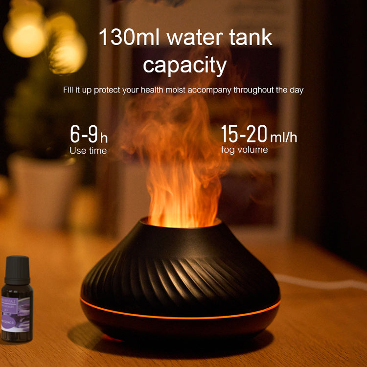 Flame Essential Oil Diffuser 130ml with Colorful 3D Flame Light and Auto Shut-Off, photo 6