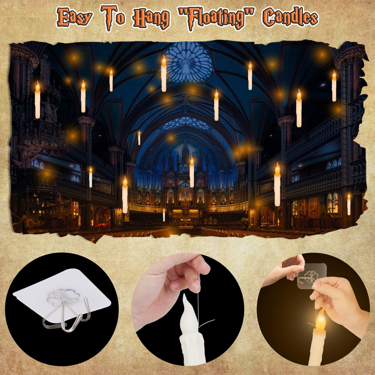 12 Flameless Floating Candles with Wand Remote, photo 8