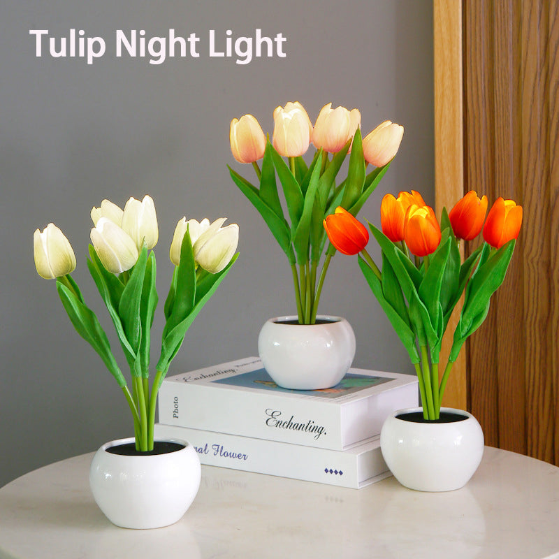 LED Tulip Night Light in Pot, photo 9