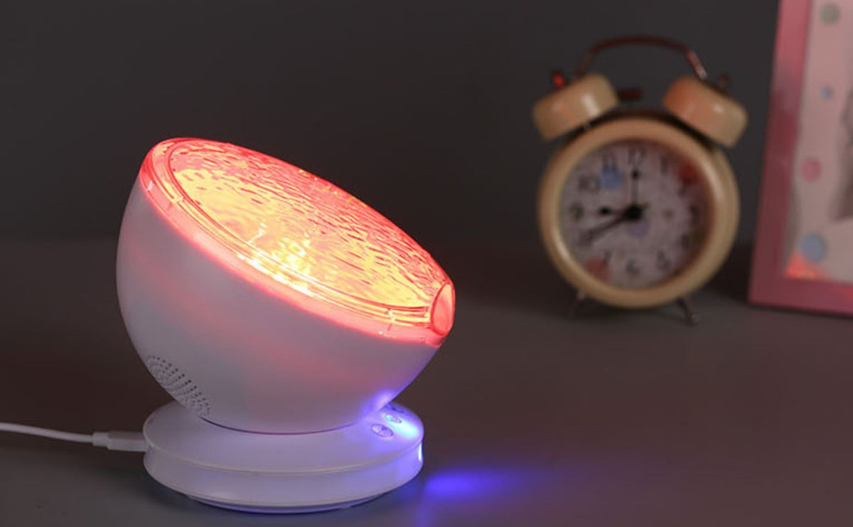 Ocean Wave Projector Night Light with Built-in Speaker and 1-Hour Auto Shut-Off, photo 7
