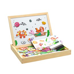 Wooden Magnetic Puzzle Box with Drawing Board, photo 5