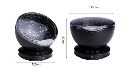 Ocean Wave Projector Night Light with Built-in Speaker and 1-Hour Auto Shut-Off, photo 2