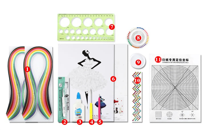 Paper Quilling Kit for Beginners with Tools, photo 8