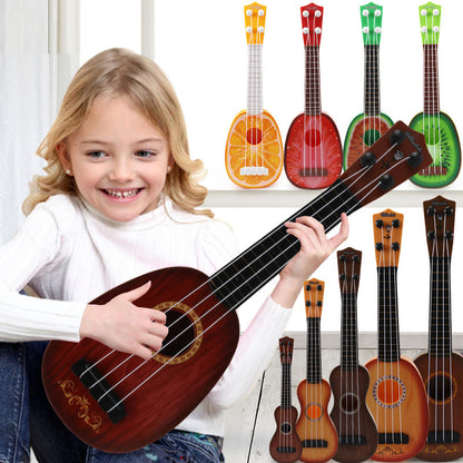 Kids Toy Ukulele, 15 Inch Retro Mini Guitar Musical Toy for Pretend Play