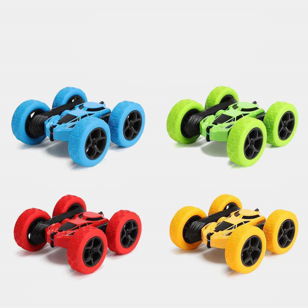 Remote Control Stunt Car, Double-Sided 360° Flip RC Car with Lights for Kids 8+