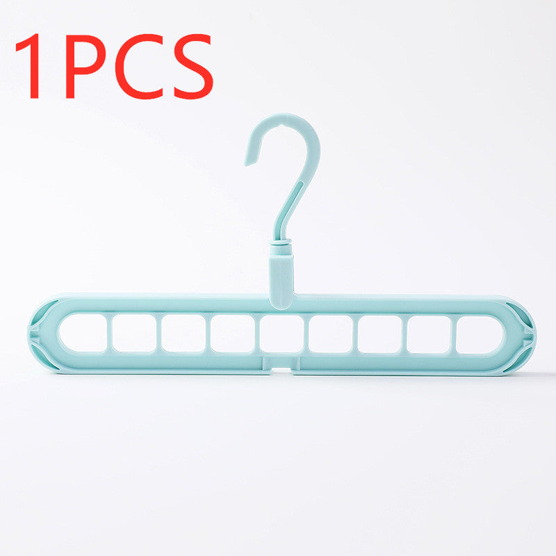 9-Hole Space Saving Hanger Organizer with 360° Swivel Hook for Closets and Dorms, photo 3