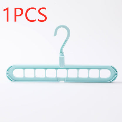 9-Hole Space Saving Hanger Organizer with 360° Swivel Hook for Closets and Dorms, photo 3