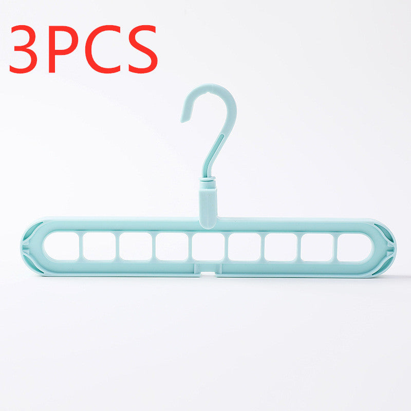 9-Hole Space Saving Hanger Organizer with 360° Swivel Hook for Closets and Dorms, photo 6