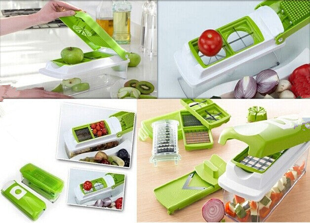 12-Piece Vegetable Chopper and Dicer Set with Stainless Steel Blades, photo 7