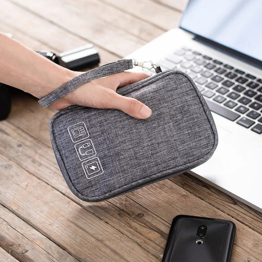 Travel Cable Organizer Bag, Electronics Pouch for Chargers, Cords and Earphones