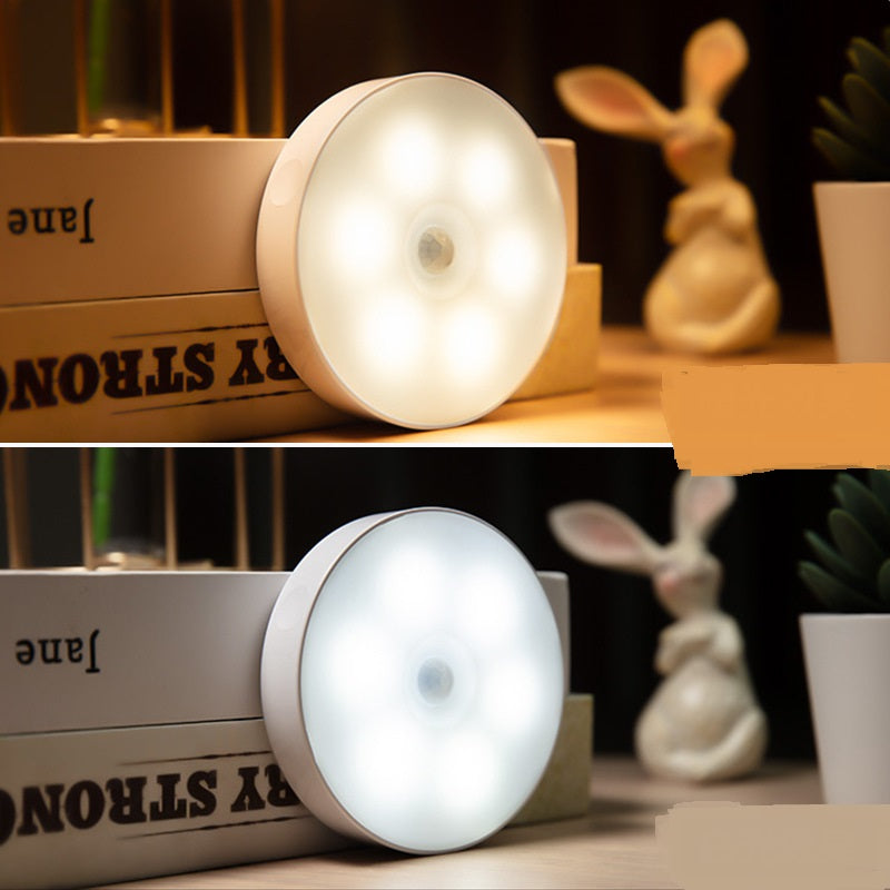 Rechargeable Motion Sensor Puck Lights, Wireless LED Cabinet and Closet Lights with Magnetic Mount