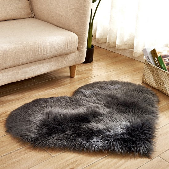 Heart Shaped Fluffy Plush Rug, photo 8
