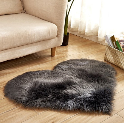 Heart Shaped Fluffy Plush Rug, photo 8
