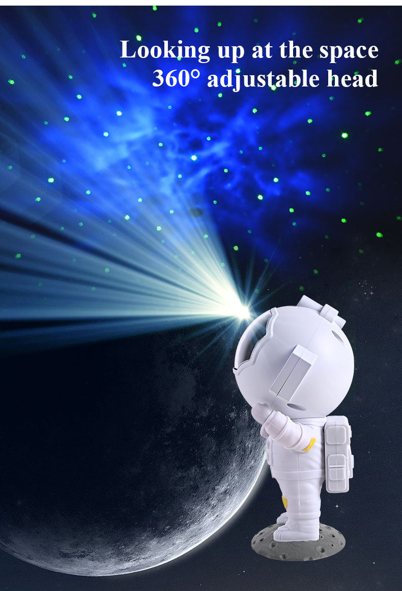 Astronaut Galaxy Star Projector Night Light with Nebula Effects and Remote Control, photo 7