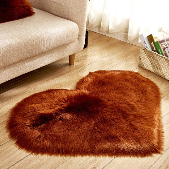Heart Shaped Fluffy Plush Rug, photo 4