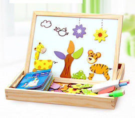 Wooden Magnetic Puzzle Box with Drawing Board, photo 6