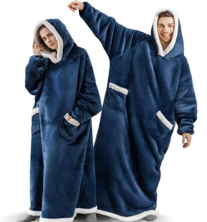 Oversized Wearable Blanket Hoodie with Pockets, photo 3