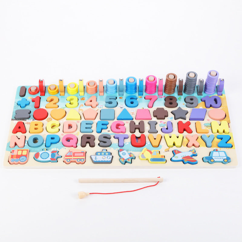 Montessori Wooden Math Fishing Number Board, photo 5