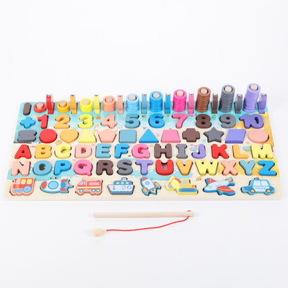 Montessori Wooden Math Fishing Number Board, photo 5