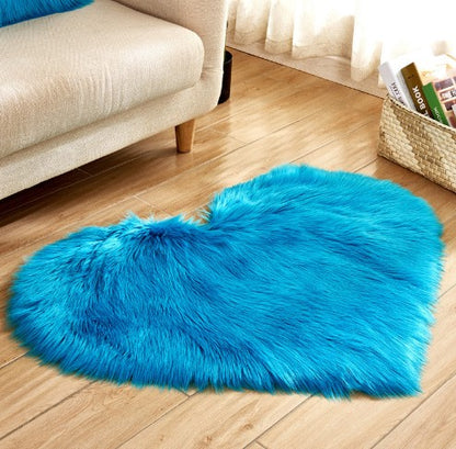 Heart Shaped Fluffy Plush Rug, photo 3