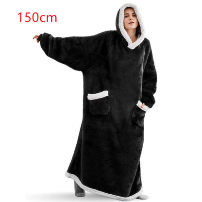 Oversized Wearable Blanket Hoodie with Pockets, photo 15