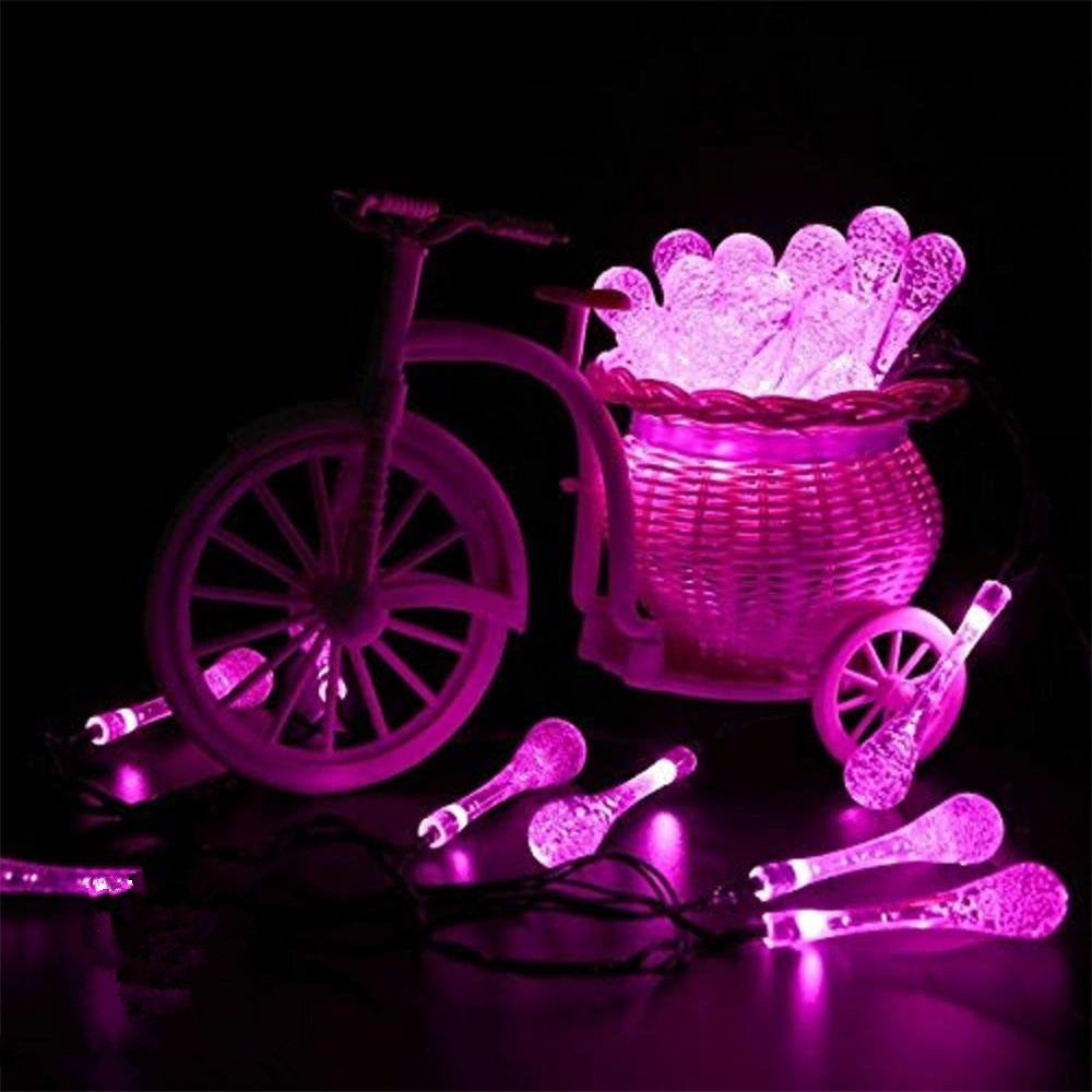 Solar Water Drop String Lights, photo 5