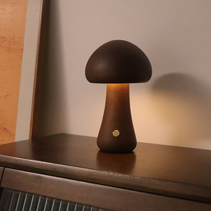 Wooden Mushroom Night Light with Touch Switch, photo 10