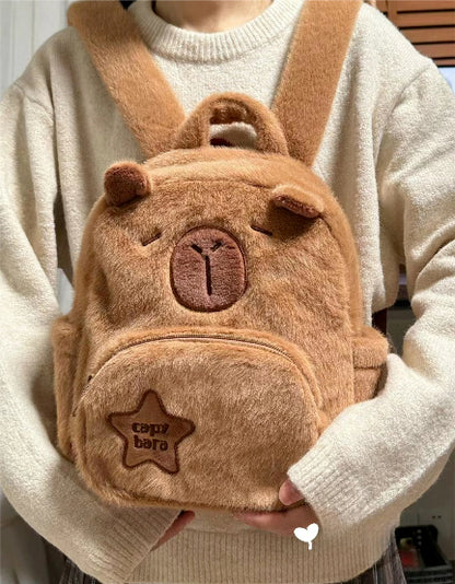 Capybara Plush Backpack and Crossbody Bag, photo 5