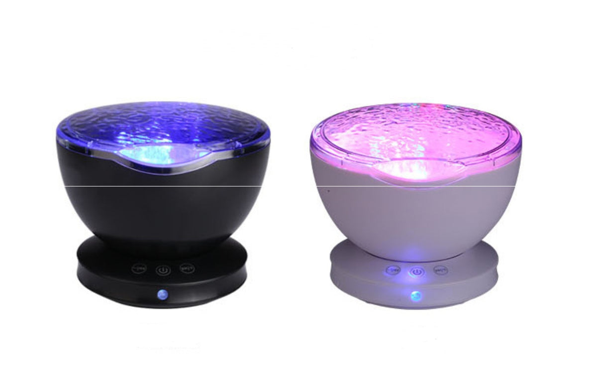 Ocean Wave Projector Night Light with Built-in Speaker and 1-Hour Auto Shut-Off, photo 4