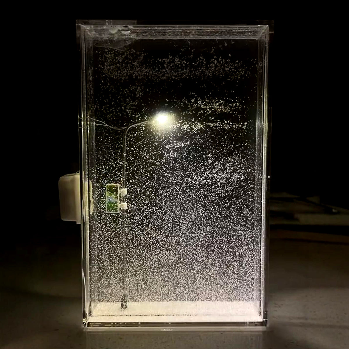 DIY Snowy Street Lamp Night Light Kit, Handmade Christmas Desk Decor with LED Light
