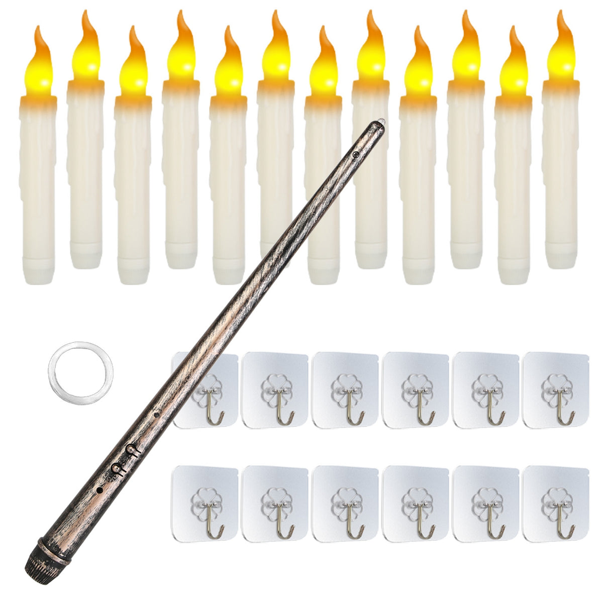 12 Flameless Floating Candles with Wand Remote, photo 7