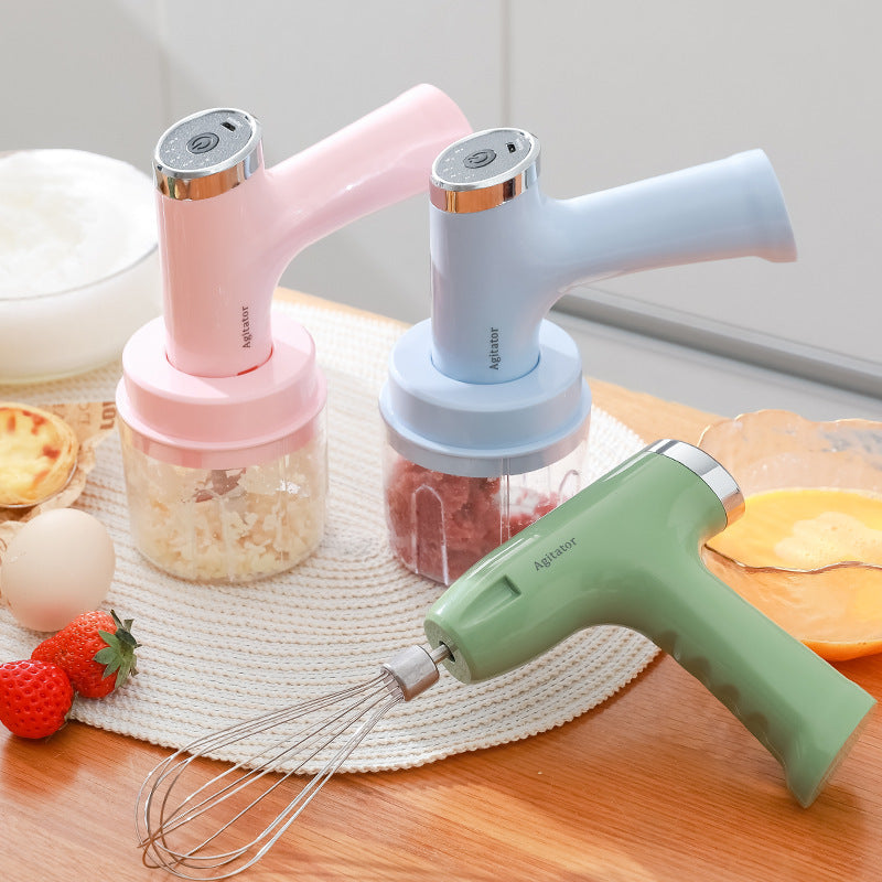 Electric Whisk for Whipping Cream, Small Kitchen Mixer in 1-Speed or 5-Speed