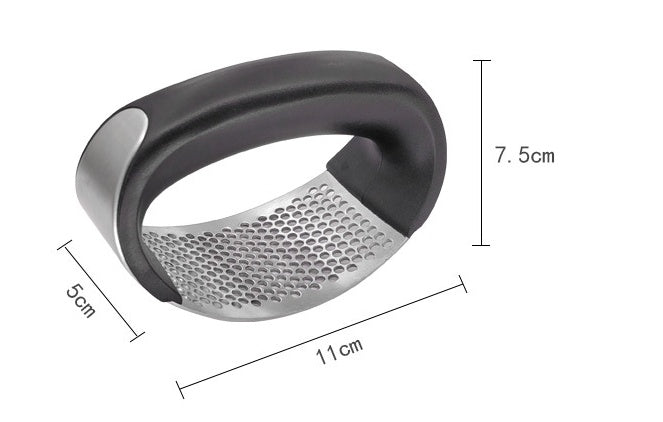 Stainless Steel Rocker Garlic Press with Non-Slip Handle, photo 4