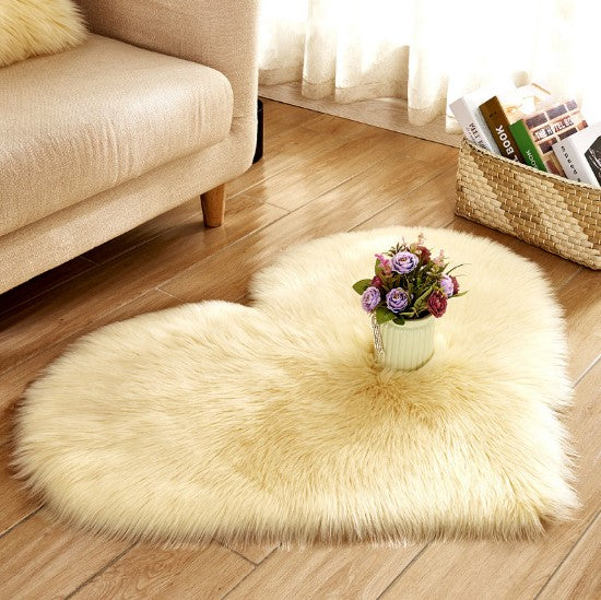 Heart Shaped Fluffy Plush Rug, photo 6