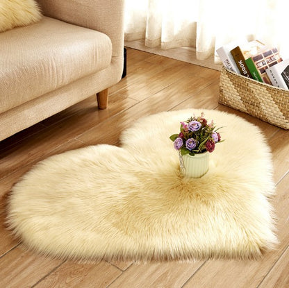 Heart Shaped Fluffy Plush Rug, photo 6