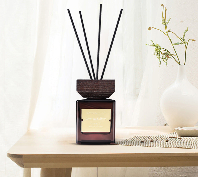 Hotel Style Reed Diffuser with Rattan Sticks and Wooden Lid, photo 9